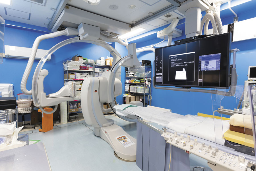 CT室と隣接するハイブリッド手術室