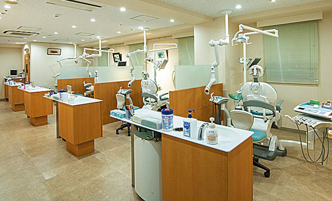 院内に整備された歯科ユニット