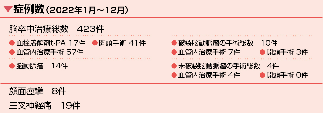 主な手術症例数