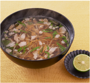 豚肉とにんじんの沢煮椀風