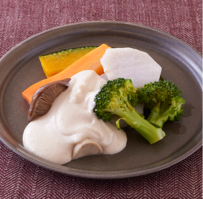 野菜の豆腐クリームソース