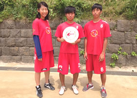 世界ジュニアアルティメット選手権大会（19歳以下）に本学体育会フライングディスク部から3人の学生が日本代表として選出されました