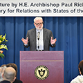 “ローマー法王庁外務長官ポール・リチャード・ギャラガー大司教 特別講演「平和文化の促進」を開催しました