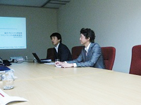 左からDGA小牧さん、三菱商事高橋さん。お二方ともとてもすてきな方でした