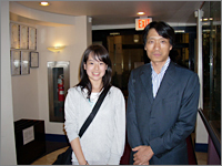 小和瀬社長とレストランで。いろいろな話を聞かせていただいた