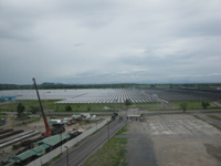 太陽光発電所　とても広大！