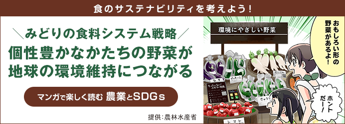 個性豊かなかたちの野菜が地球の環境維持につながる